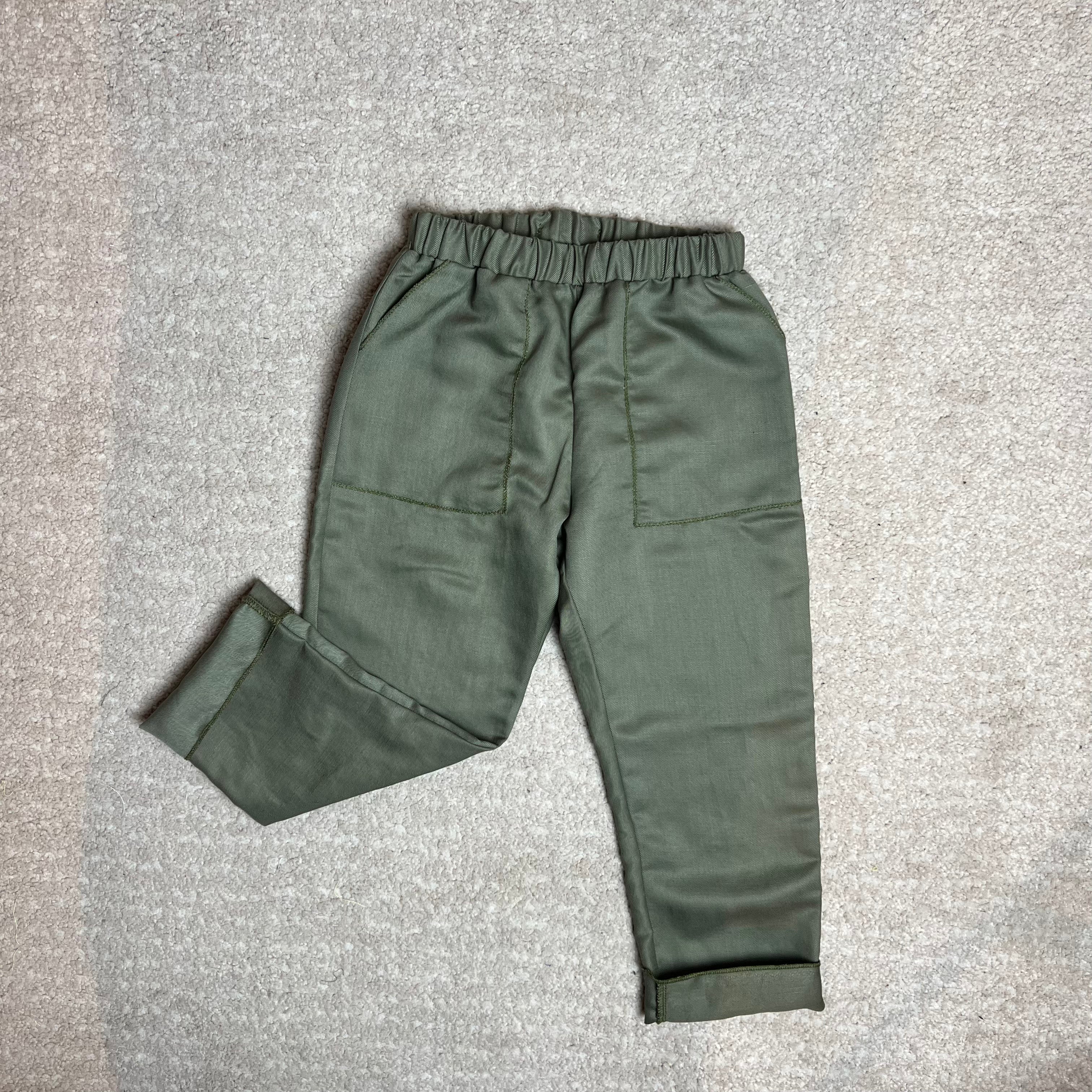 Pantalone verde oliva