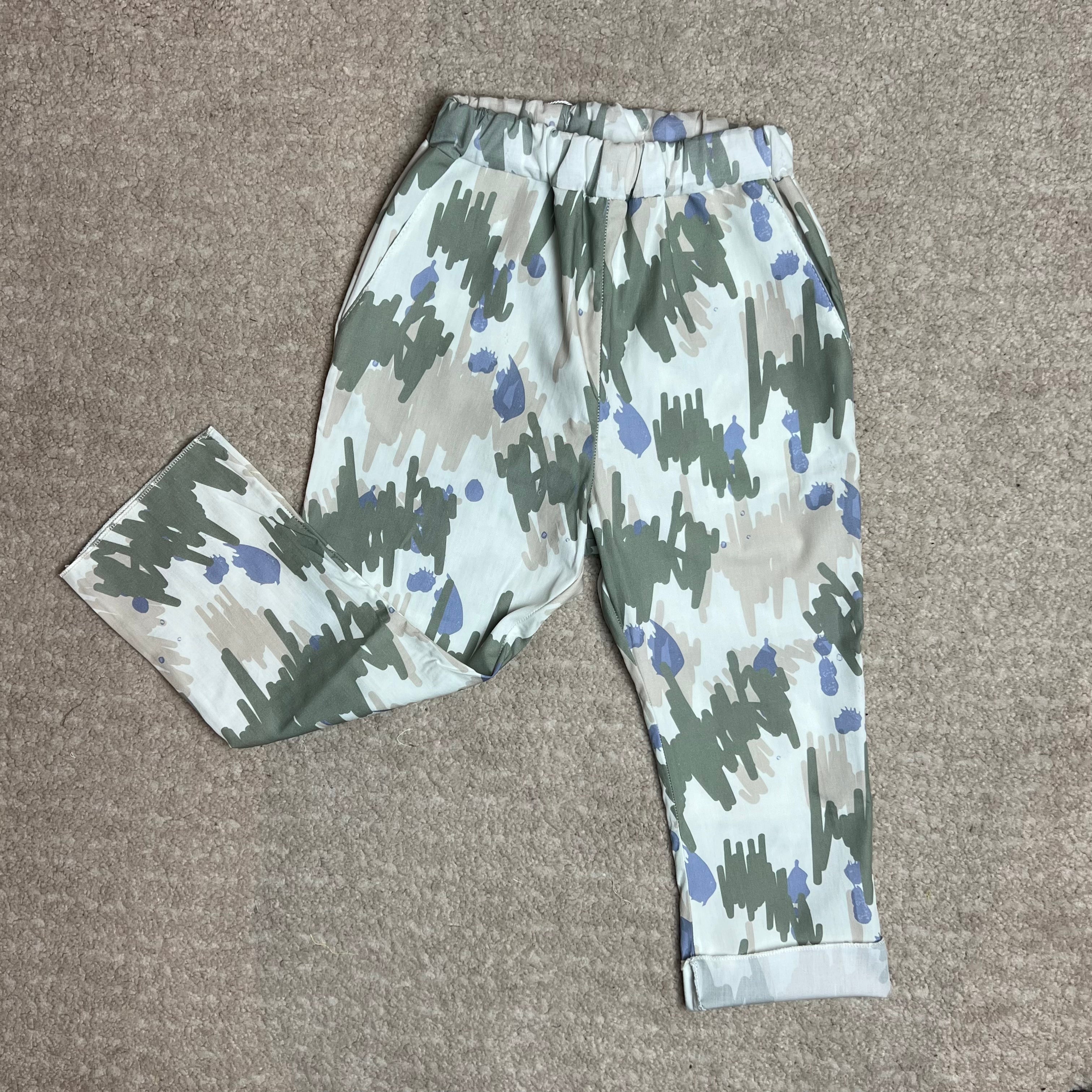 Pantalone chino stampato