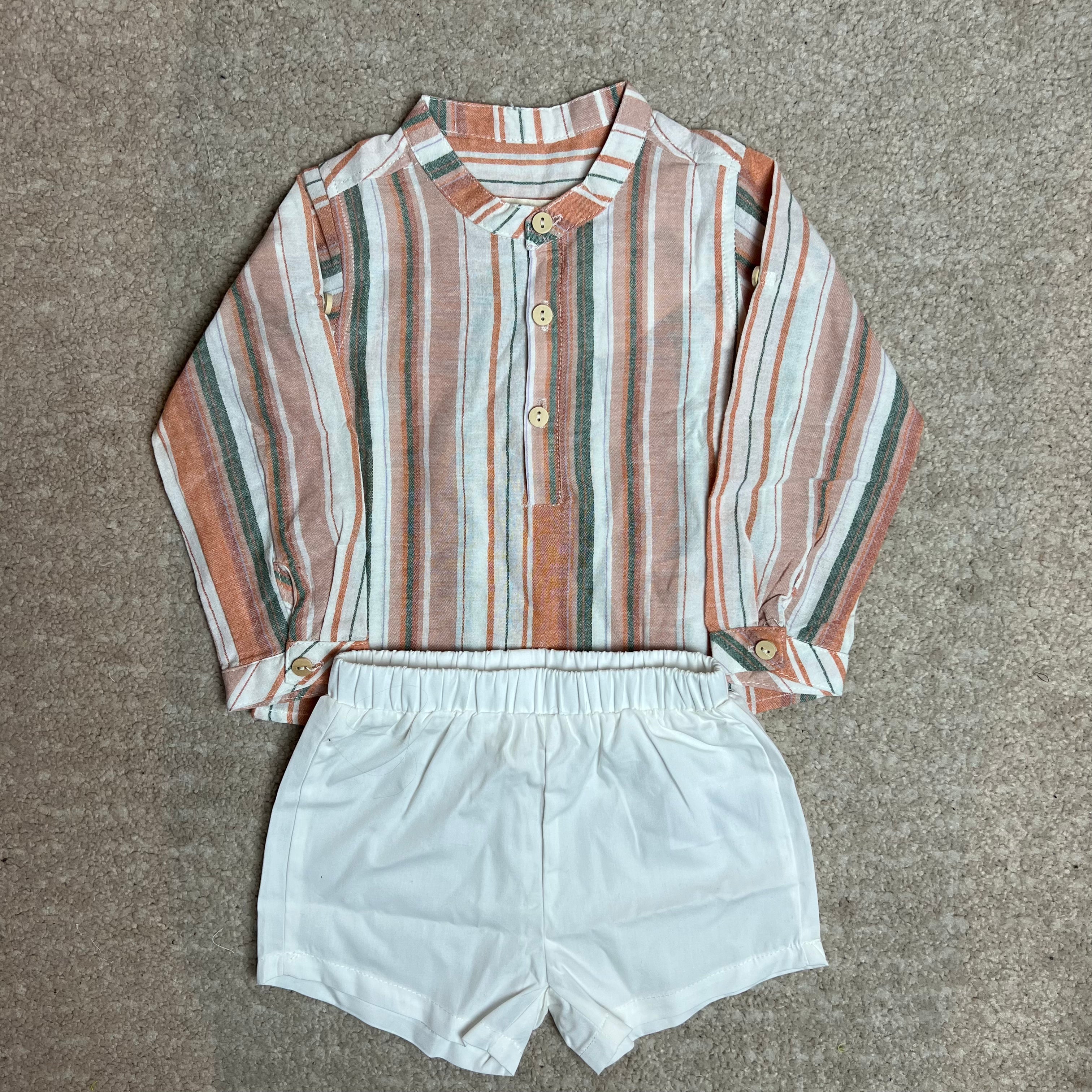 Set bambino a righe