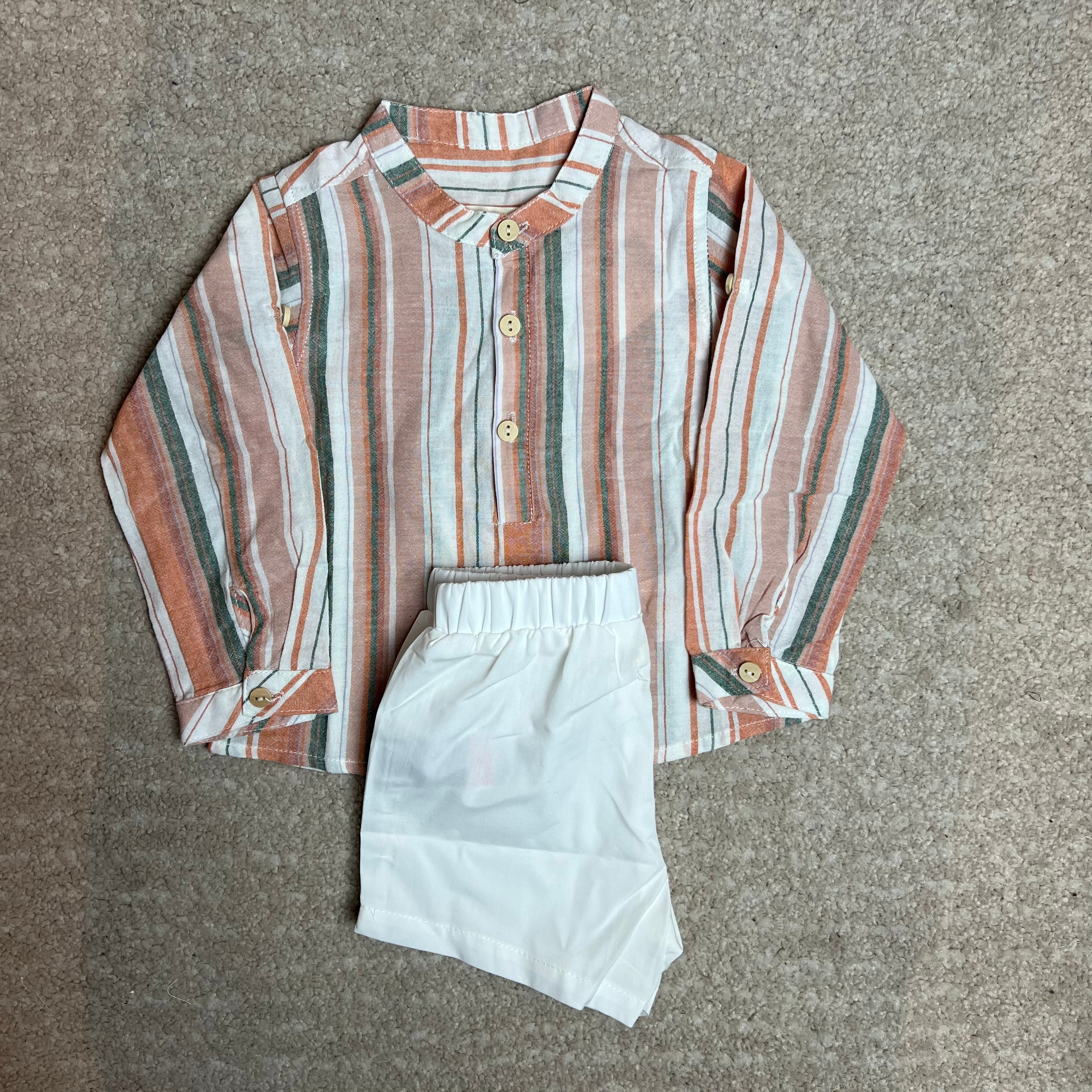 Set bambino a righe