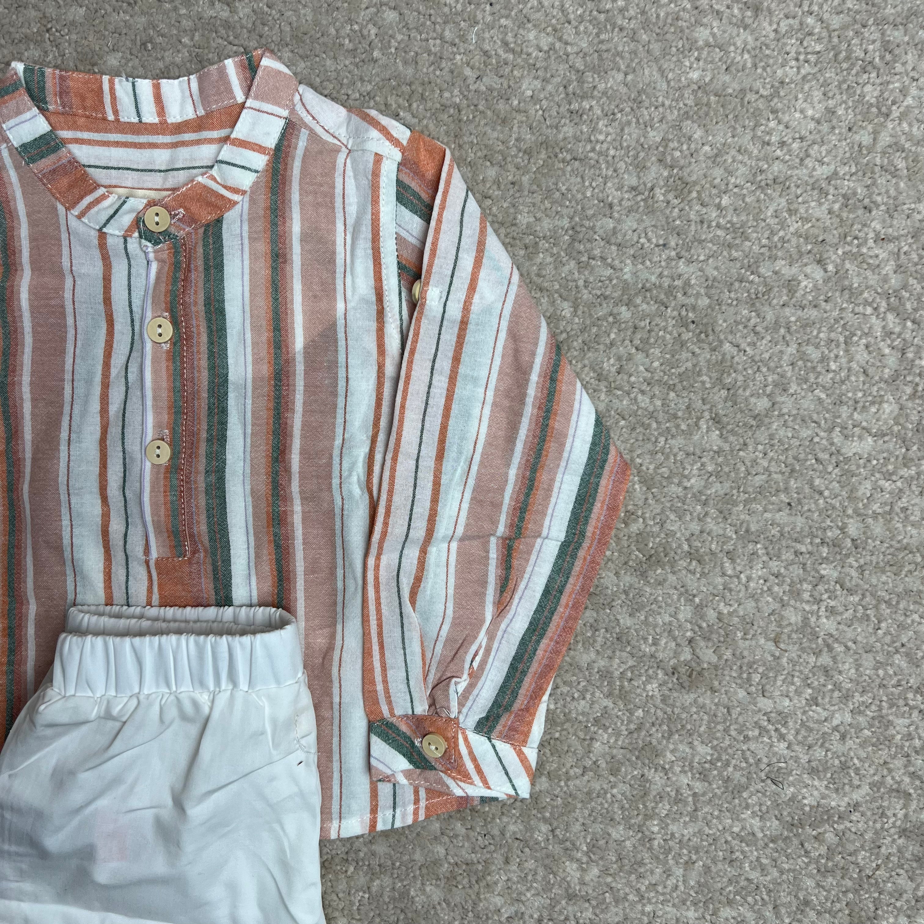 Set bambino a righe