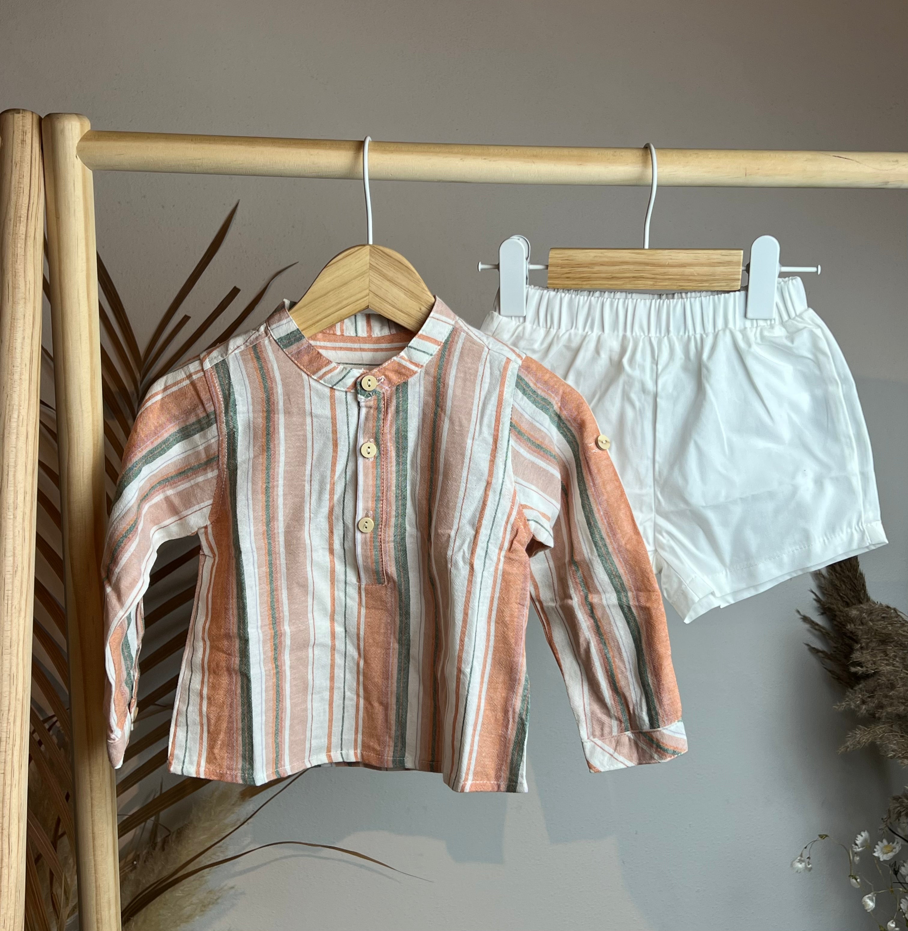 Set bambino a righe