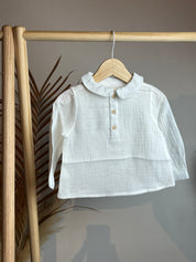 Camicia in lino con colletto