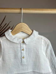 Camicia in lino con colletto