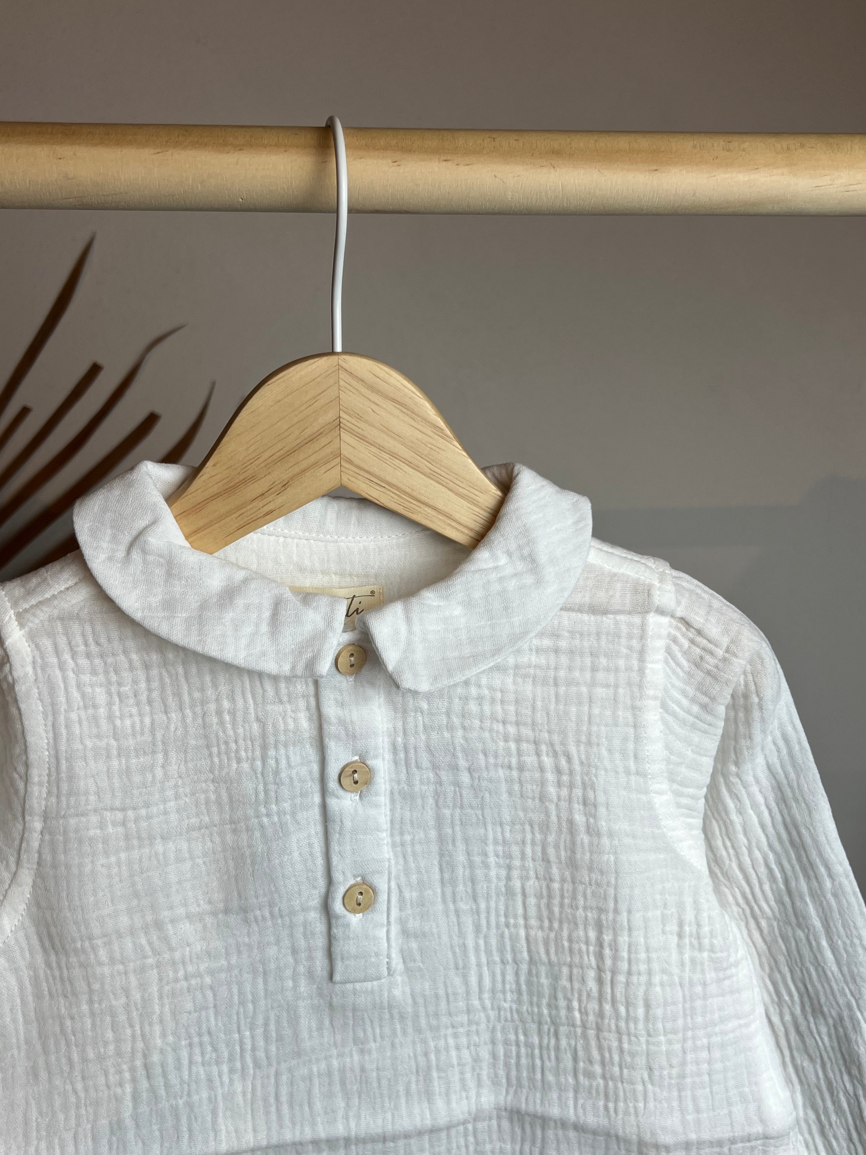 Camicia in lino con colletto