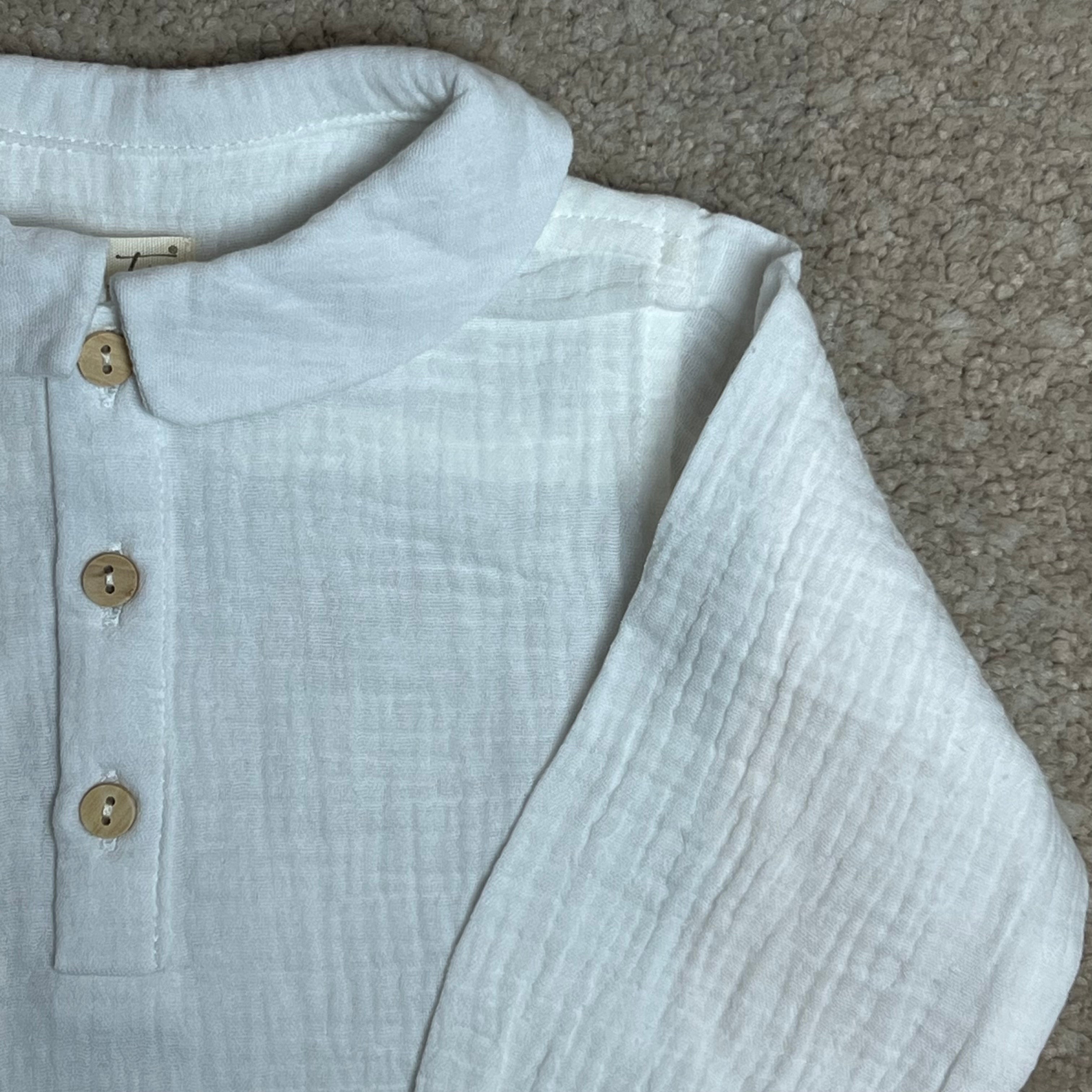 Camicia in lino con colletto