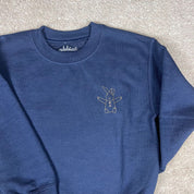 Felpa Blu navy logo Abbicci