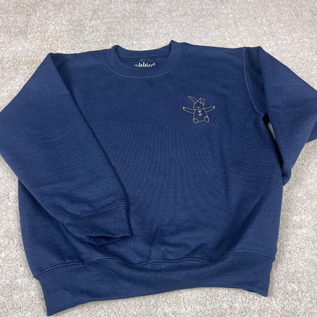 Felpa Blu navy logo Abbicci